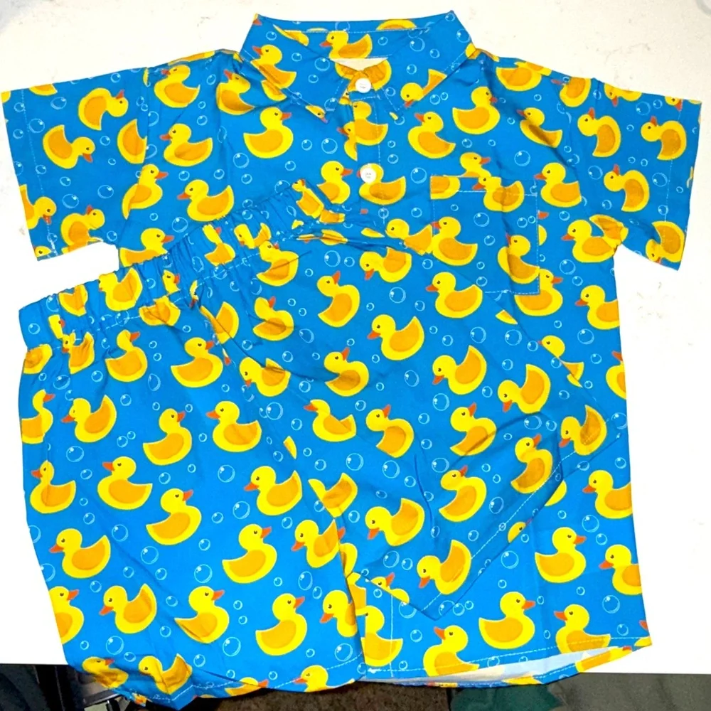 2pc Rubber Duckie Outfit